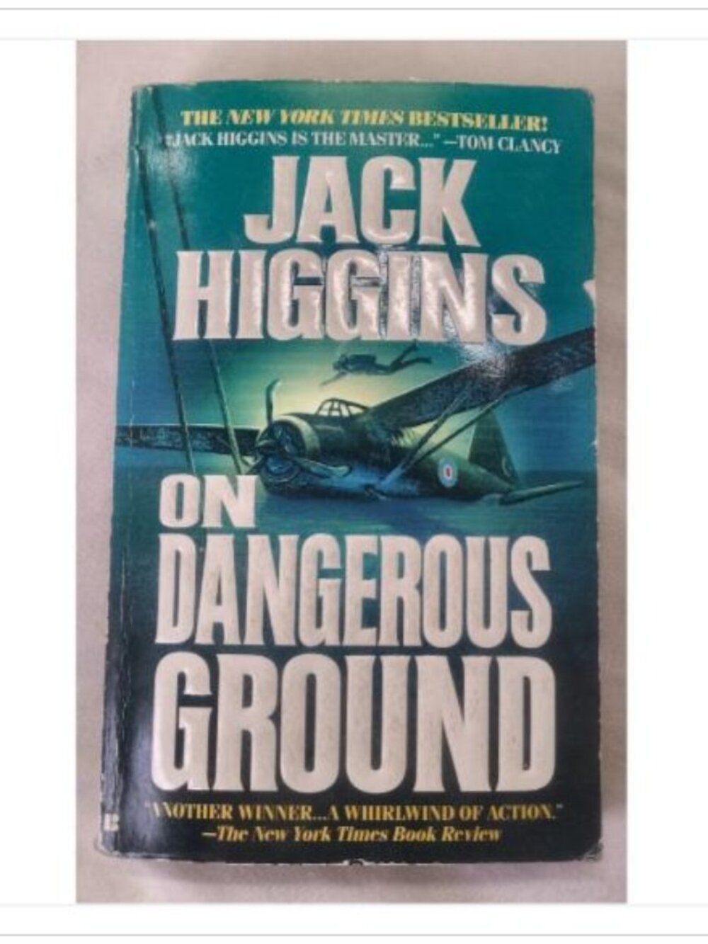 On Dangerous Ground Jack Higgins 1995 First Berkley Edition Book Vintage Novel